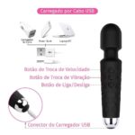 Vibrador Massageador Recarregável