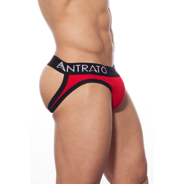Jockstrap Antrato Slip Vermelho / Preto
