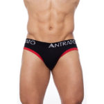 Jockstrap Antrato Slip Preta / Vermelha