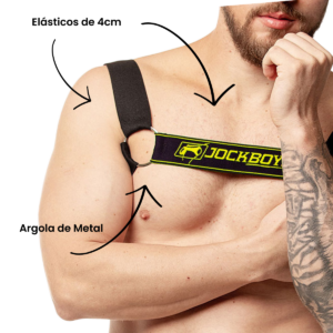 Harness Elástico Amarelo Fetiche Gay