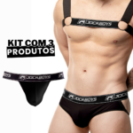 Kit 2 Jockstraps + Harness Masculino