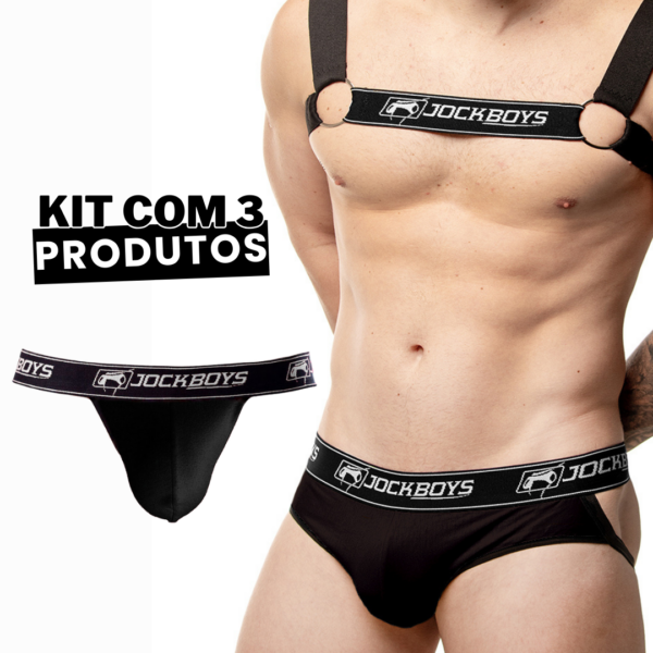 Kit 2 Jockstraps + Harness Masculino